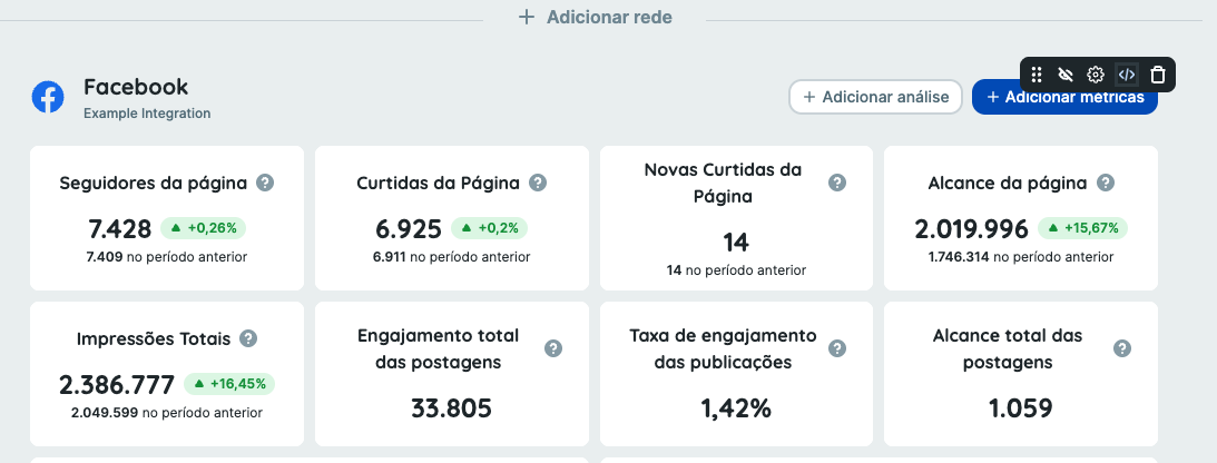 Acesse a integração desejada