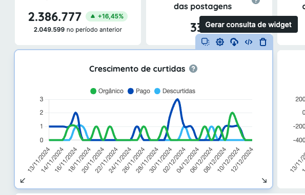 Clique no ícone de código